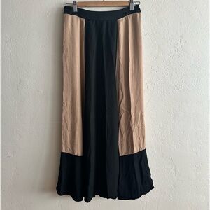 Soft Surroundings Colorblock Prairie Maxi Skirt Size XS Lightweight and Soft